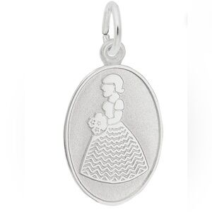 Rembrandt Charms - Bridesmaid Oval Disc Charm With Engraving 5/27/06- 3352